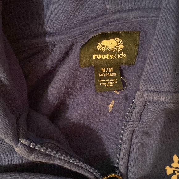 Boys Roots Zip up hooded Sweatshirt - Picture 4 of 6